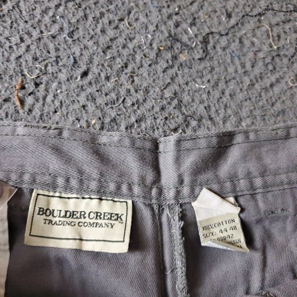 Boulder Creek Trading Cargo Pants Big Tall Mens Size 44 40L Gray   Cotton Chino - Picture 3 of 7